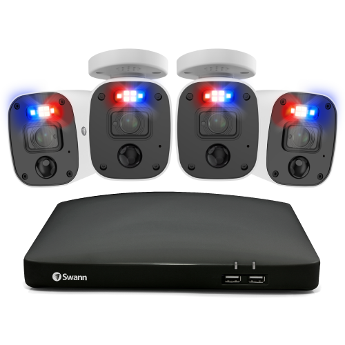 Home 4 Camera 8 Channel 4K Ultra HD DVR 2TB HDD Security System