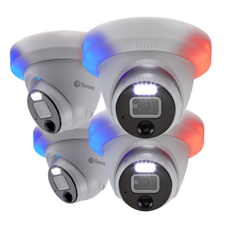 4K Heat & Motion Sensing IP Add-on Dome Camera SWNHD-900DE - 4 Pack | SRNHD-900DEWB4
