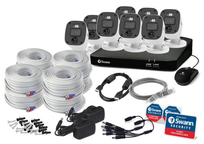 Home 8 Camera 8 Channel 1080p Full HD DVR 1TB HDD Security System