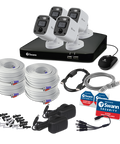 Home 4 Camera 8 Channel 4K Ultra HD DVR 2TB HDD Security System with Mic | SWDVK-856804MQB