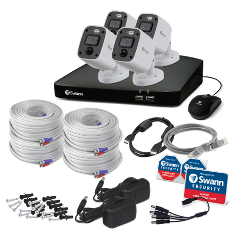 Home 4 Camera 8 Channel 4K Ultra HD DVR 2TB HDD Security System with Mic | SWDVK-856804MQB