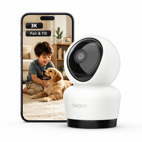 Swann EVO​3K Indoor Pan & Tilt Wi-Fi Camera​ | SWIFI-SE3KPT
