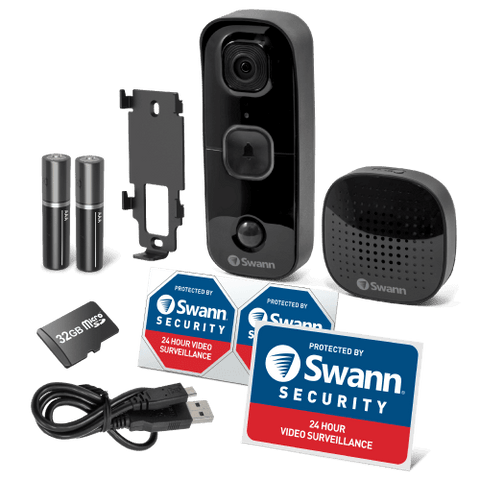 SwannBuddy Wireless 1080p Video Doorbell and Chime Speaker Unit | SWIFI-BUDDY