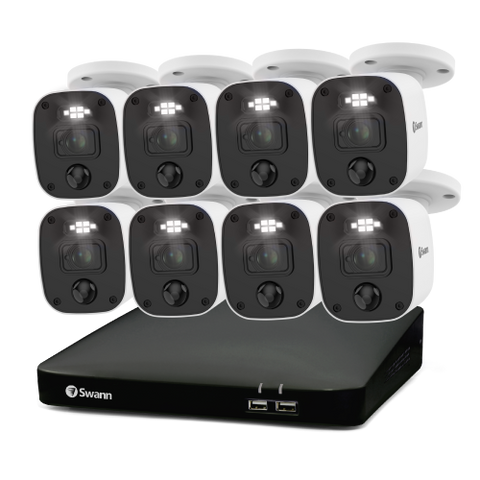 Home 8 Camera 8 Channel 1080p Full HD DVR 1TB HDD Security System with Mic