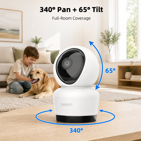 Swann EVO​3K Indoor Pan & Tilt Wi-Fi Camera​ | SWIFI-SE3KPT