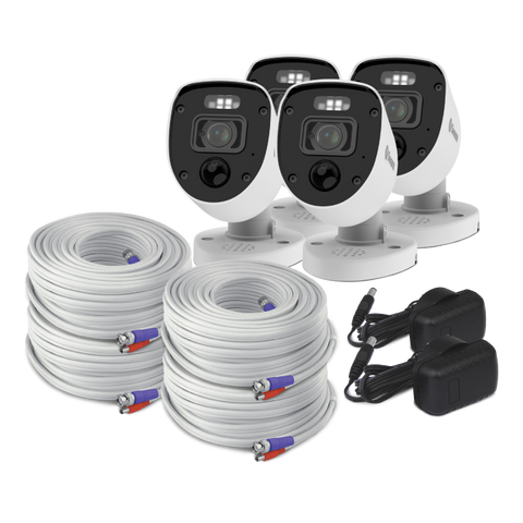 Home 4K Ultra HD Add-On Security Cameras - 4 Pack | SRPRO-4KRLWB4
