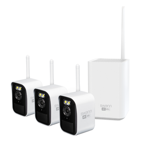 Swann MaxRanger4K™ Mini Long-Range Wireless Security System with 3 Cameras | SONVK-MRMINISD3