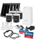 AllSecure650 2K Wireless Security Kit with 4 x Wire-Free Cameras, Solar Charging Panels & Power Hub | SONVK-650KH4S4