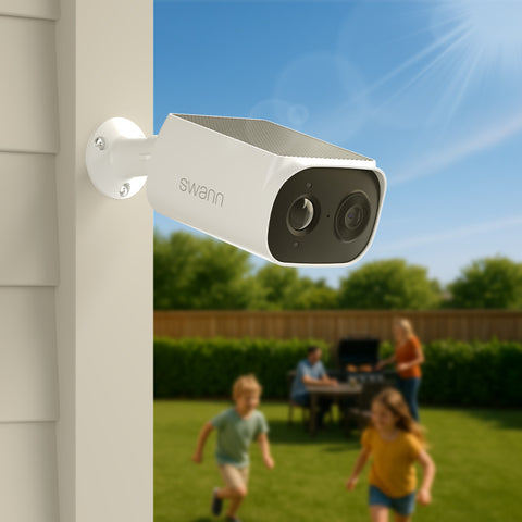 Swann EVO Wireless 2K Solar Security Camera - 2 Pack | SWIFI-SESOL2KBCPK2