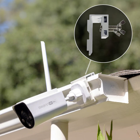 Outdoor Gutter / Fence Mount for Swann Wire-Free Cameras & Solar Panels I SWACC-GUTTERMT