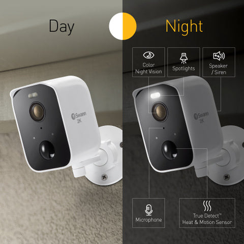 CoreCam 2K Wireless Spotlight Cameras with 2-Way Talk, Siren & Heat + Motion Detection | SWIFI-COREPROPK3