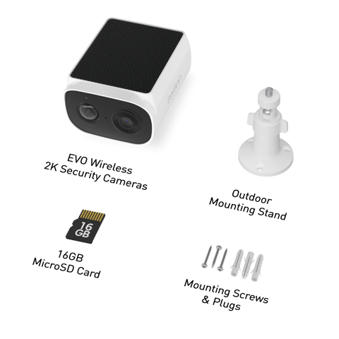 EVO Wireless 2K Solar Security Camera | SWIFI-SESOL2KBC