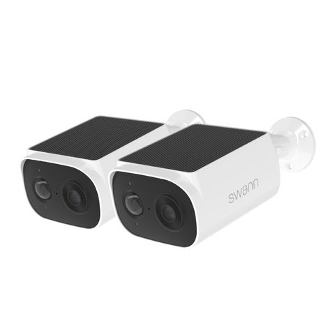 Swann EVO Wireless 2K Solar Security Camera - 2 Pack | SWIFI-SESOL2KBCPK2