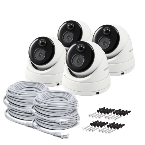 4K Ultra HD Thermal Sensing Dome IP Security Camera - 4 Pack | SRNHD-888MSDWB4