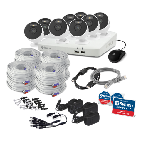 8 Camera 8 Channel 1080p Full HD Audio/Video DVR Security System | SWDVK-84880W8AOC