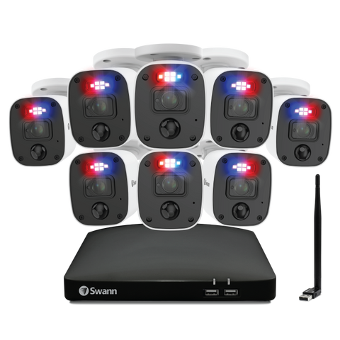 Home 8 Camera 8 Channel 1080p Full HD DVR Audio/Video Security System | SWDVK-846808MQBWF
