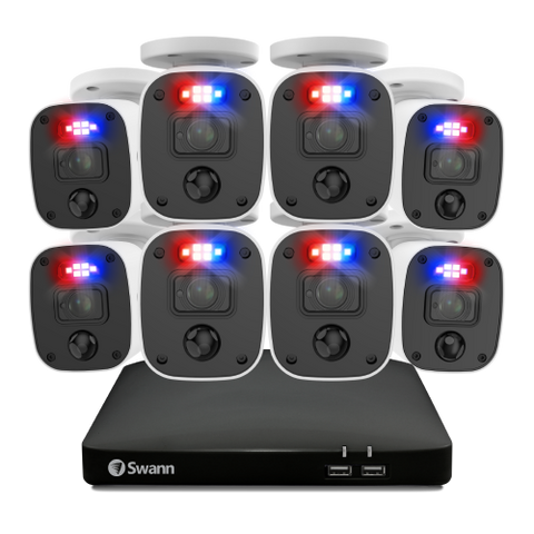 Home 8 Camera 8 Channel 1080p Full HD DVR 1TB HDD Security System with Mic
