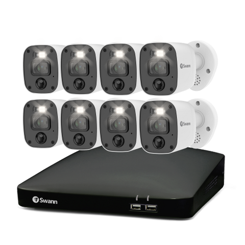 Home 8 Camera 8 Channel 4K Ultra HD DVR 2TB HDD Security System with Mic