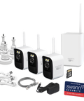 Swann MaxRanger4K™ Mini Long-Range Wireless Security System with 3 Cameras | SWNVK-MRMINISD3