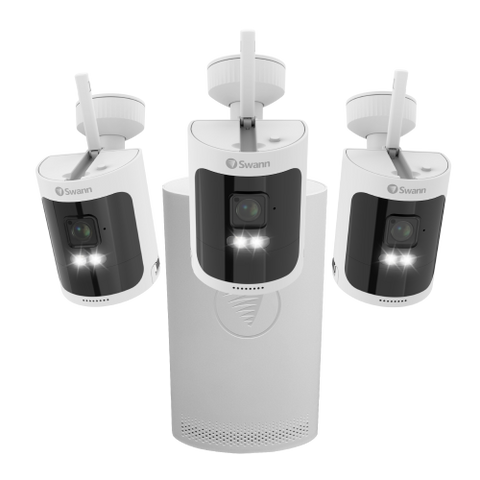 AllSecure600 2K Wireless Security Kit with 3 x Wire-Free Cameras & NVR Tower (Brown Box - Online Exclusive) | SONVK-600SD3