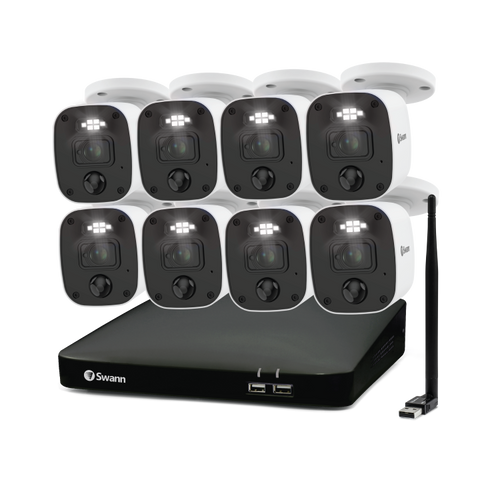 Home 8 Camera 8 Channel 1080p Full HD DVR Audio/Video Security System | SWDVK-846808MQBWF