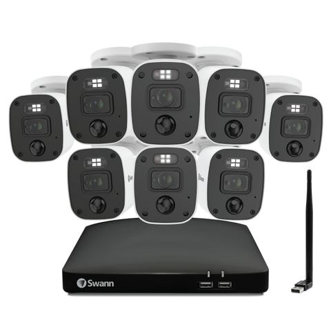 Home 8 Camera 8 Channel 1080p Full HD DVR Audio/Video Security System | SWDVK-846808MQBWF