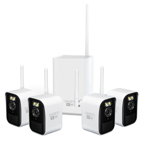 Swann MaxRanger4K™ Mini Long-Range Wireless Security System with 4 Cameras | SWNVK-MRMINISD4