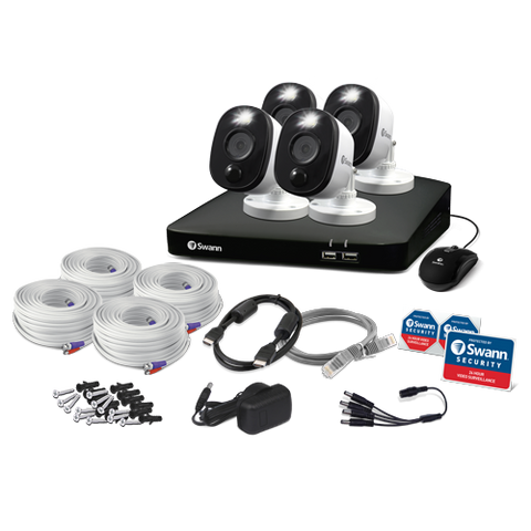 4 Camera 8 Channel 1080p Full HD DVR Security System - SWDVK-846804WL