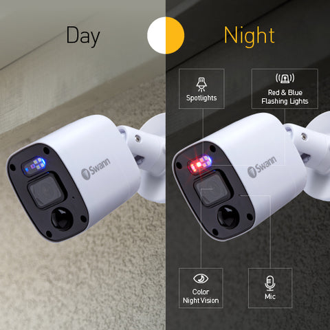 Home 1080p Full HD DVR Audio/Video Add-On Security Camera - 4 pack | SRPRO-1080MQBWB4