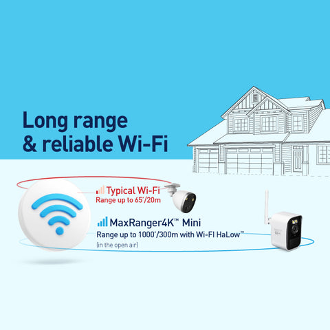 Swann MaxRanger4K™ Mini Long-Range Wireless Security System with 4 Cameras | SWNVK-MRMINISD4
