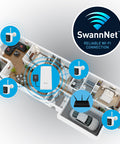 AllSecure650 2K Wireless Security Kit with 4 x Wire-Free Cameras & Power Hub (Brown Box - Online Exclusive) | SONVK-650KH4
