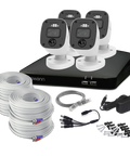 Home 4 Camera 8 Channel 4K Ultra HD DVR 1TB HDD Security System with Mic | SWDVK-858804MQ1TB