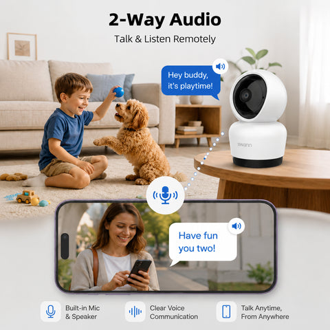 Swann EVO​3K Indoor Pan & Tilt Wi-Fi Camera​ | SWIFI-SE3KPT