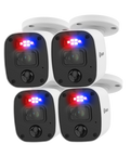 Home 1080p Full HD DVR Audio/Video Add-On Security Camera - 4 pack | SRPRO-1080MQBWB4