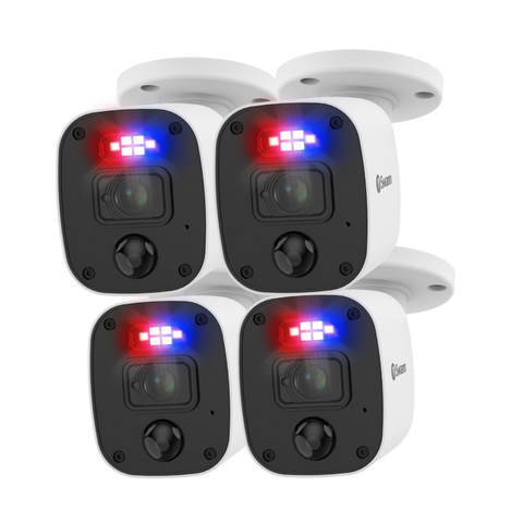 Home 1080p Full HD DVR Audio/Video Add-On Security Camera - 4 pack | SRPRO-1080MQBWB4