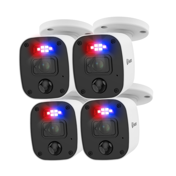 Home 1080p Full HD DVR Audio/Video Add-On Security Camera 4 pack