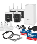 AllSecure650 2K Wireless Security Kit with 4 x Wire-Free Cameras & Power Hub | SWNVK-650KH4