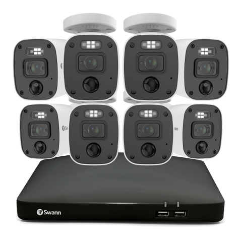 Home 8 Camera 8 Channel 4K Ultra HD DVR 2TB HDD Security System with Mic