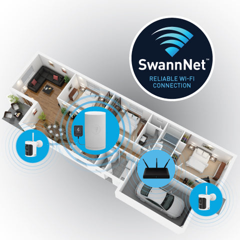 AllSecure600 2K Wireless Security Kit with 2 x Wire-Free Cameras & NVR Tower | SWNVK-600KH2